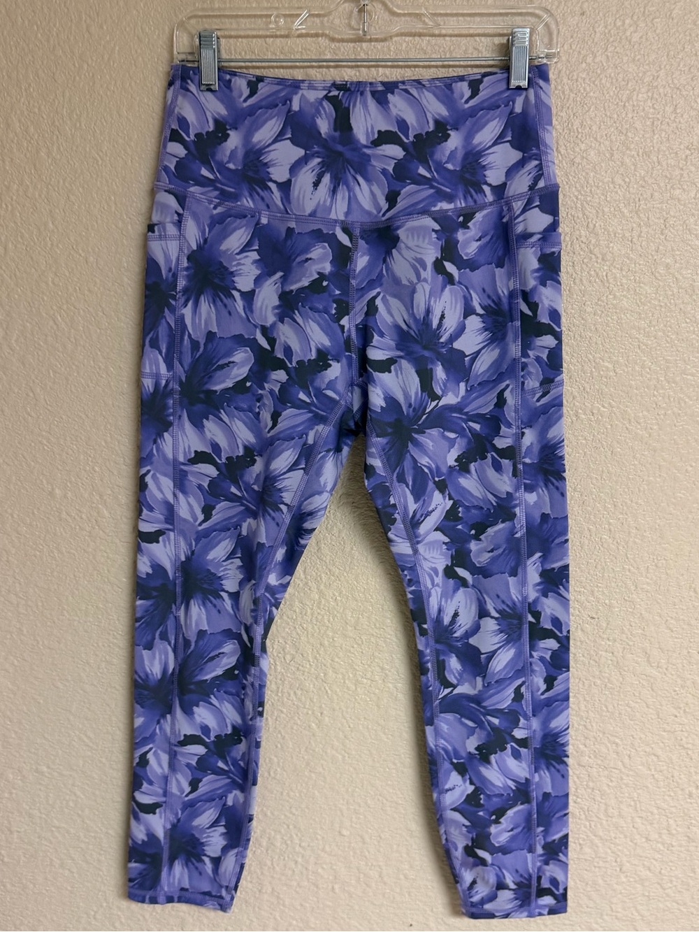 4/$20 LegEnd Purple Floral Printed Leggings